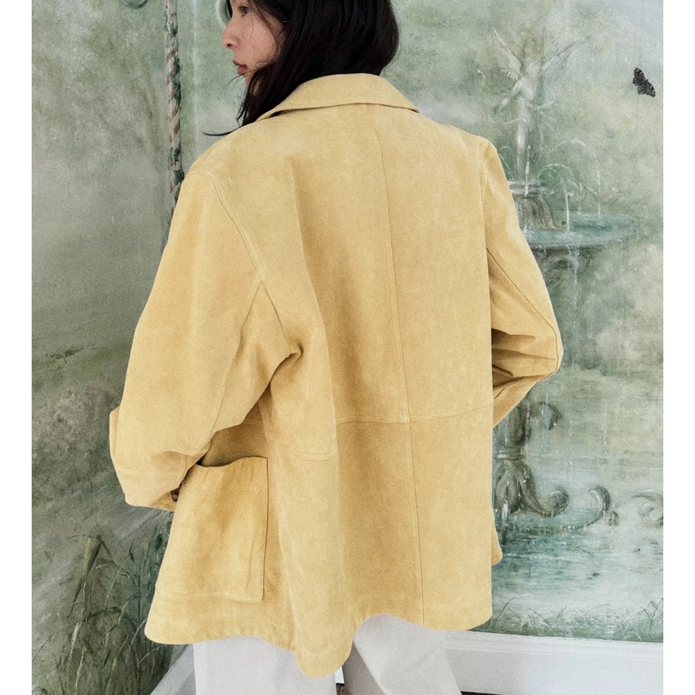 Zara 100% SUEDE LEATHER JACKET